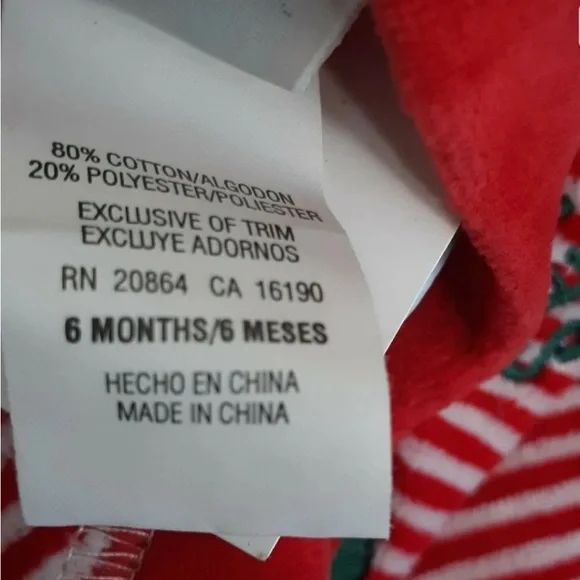 Little Me, 2-Piece Striped Santa Bear Outfit. NWT - Picture 9 of 9